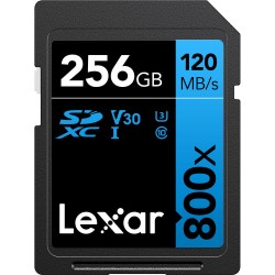 SDXC 800x PRO Blue Series 256GB UHS-1 V30 - 150MB/s Read
