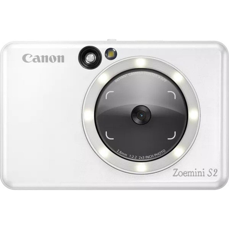 Canon Instant Camera Printer Zoemini S2 Pearl White