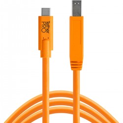 TetherTools TetherPro USB-C To 3.0 Male B 4.6m H-VIS Or - Foto-Groep.nl
