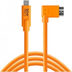 "TetherTools TetherPro USB-C To 3.0 Micro-B RT-Ang 4.6m H-VIS" - Foto-Groep.nl