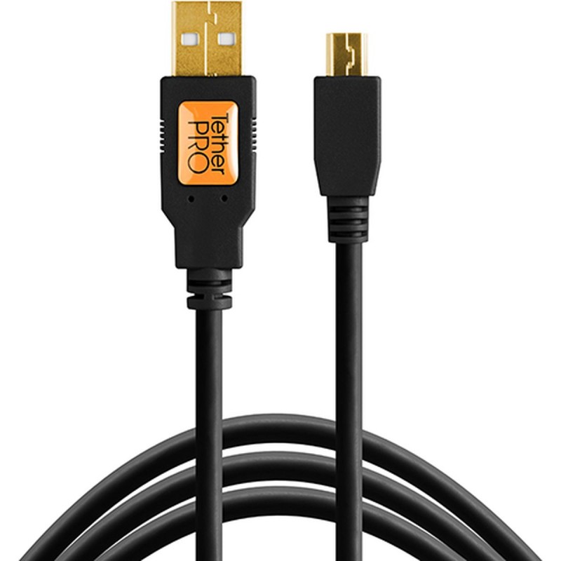 TetherTools TetherPro USB 2.0 To Mini-B 5-PIN 4.6m Black - Foto-Groep.nl