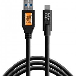 "TetherTools TetherPro USB 3.0 To USB-C 15' (4.6m) Black" - Foto-Groep.nl