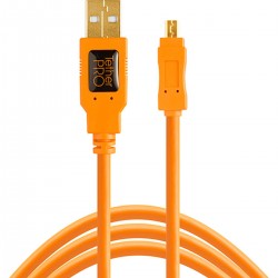 TetherTools TetherPro USB 2.0 Mini-B 8-PIN 30cm HV Orange