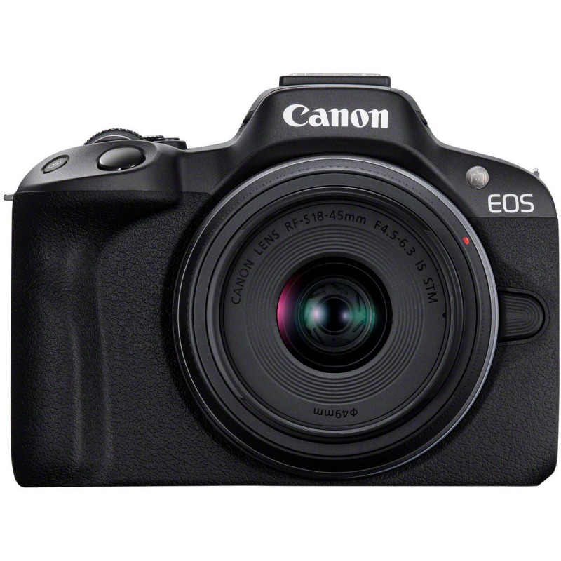 Canon EOS R50 Zwart RF-S 18-45 RF-S 55-210mm IS STM | Foto-Groep Canon Camera's Canon EOS R50 Zwart RF-S 18-45 RF-S 55-210mm IS STM | Foto-Groep Canon Camera's