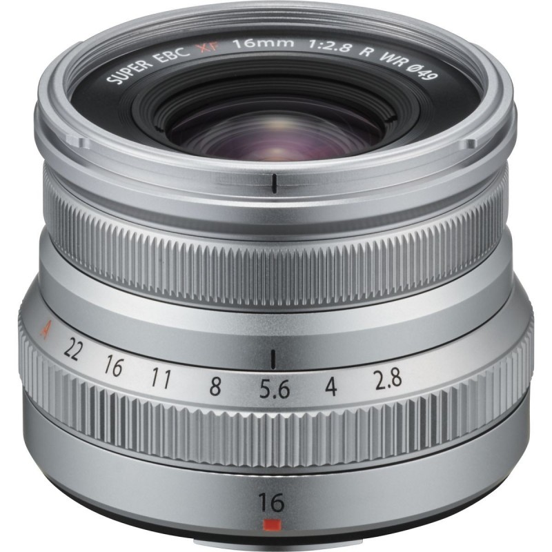 "Fujifilm XF 16mm f/2.8 R WR Zilver | Foto-Groep" "Fujifilm XF 16mm f/2.8 R WR Zilver | Foto-Groep"