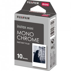 Fuji Instax Mini Colorfilm Monochrome - Enkel pak
