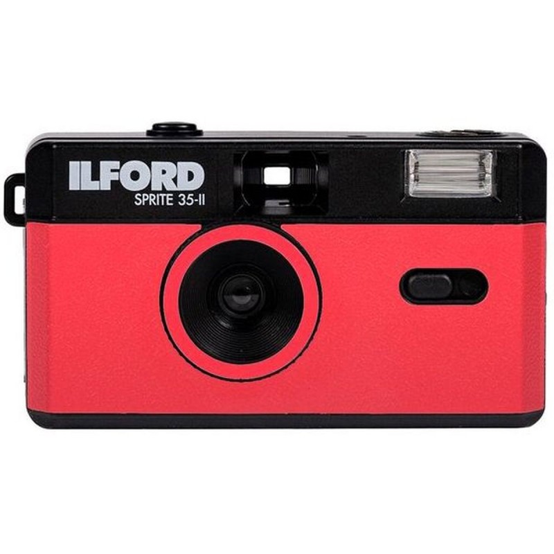 Ilford Camera Sprite 35-II Black And Red - Foto-Groep.nl