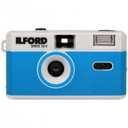 Ilford Camera Sprite 35-II Silver And Blue - Foto-Groep.nl