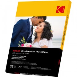 Kodak 25 Vellen 280G/M² Premium Fotopapier A4 - Hoog Glans