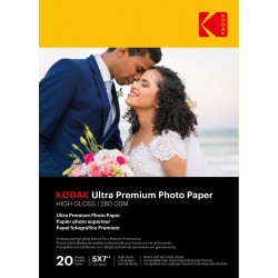Kodak 20 Vel 280G/M² Premium Fotopapier Hoog Glans (13x18) - Foto-Groep.nl