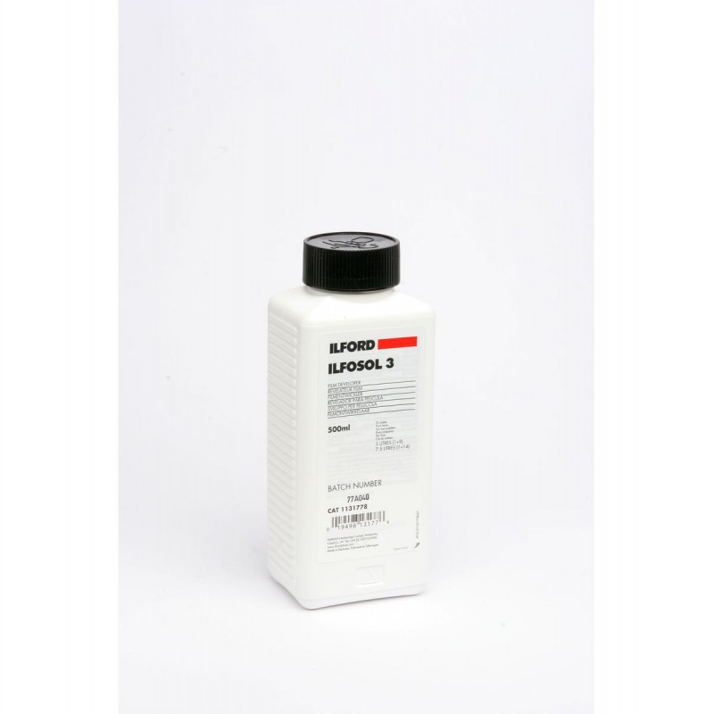 Ilford Ilfosol 3 Dev 500ml - Ontwikkel je foto's perfect met deze professionele ontwikkelaar
