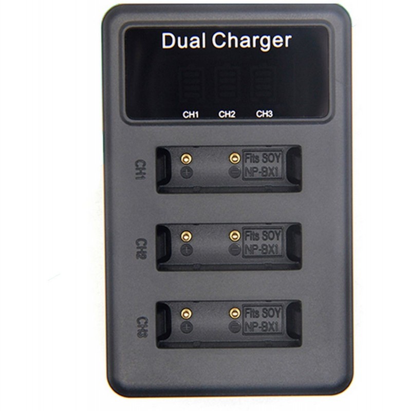 Triplecharger USB Sony NP-BX1
