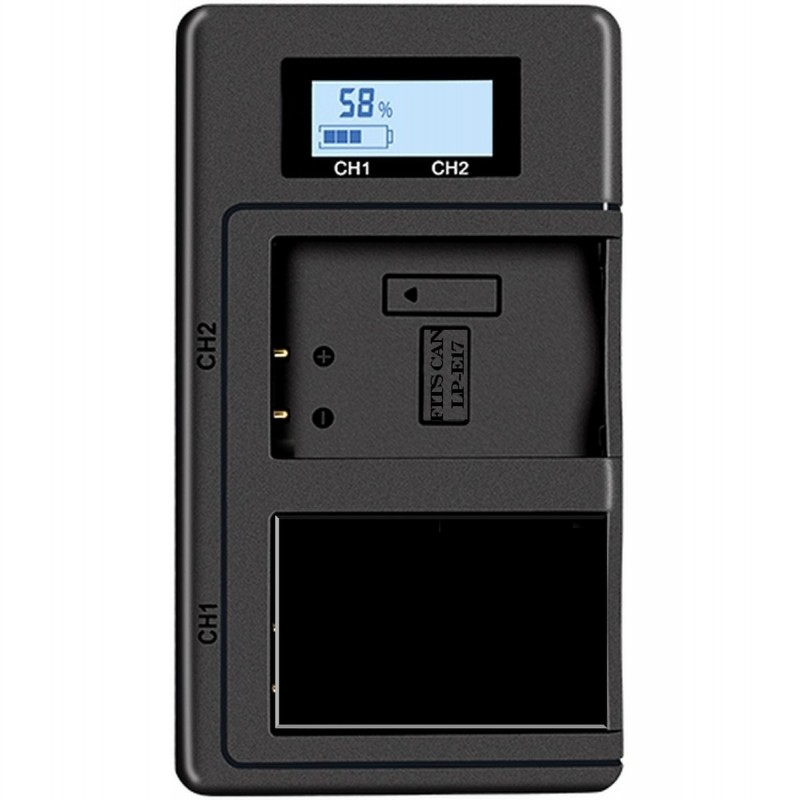 McoPlus Duocharger USB incl. LP-E17 accu OP=OP