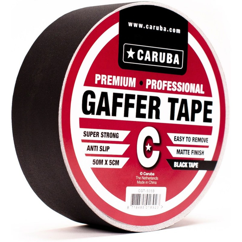Caruba Gaffer Tape 50mtr x 5cm Zwart
