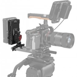 SmallRig 3204 V-Mount Batterij Adapterplaat met Verstelbare Arm - Must-Have voor Camera Enthousiastelingen