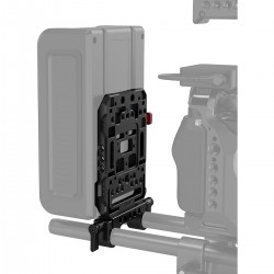 SmallRig 3016 V Mount Battery Plate met Dual 15mm Rod Clamp - Must-Have Accessoire voor Camera Enthousiastelingen