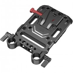 SmallRig 3016 V Mount Battery Plate met Dual 15mm Rod Clamp - Must-Have Accessoire voor Camera Enthousiastelingen