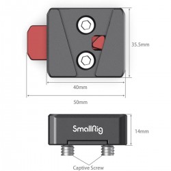 SmallRig 2801 Mini V-Lock Assembly Kit - Must-Have Accessoire voor Camera Enthousiastelingen