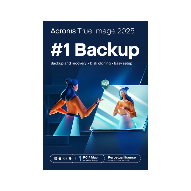 Acronis True Image 2025 | 1 PC of Mac | Eenmalige aankoop Acronis True Image 2025 | 1 PC of Mac | Eenmalige aankoop