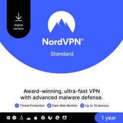 NordVPN Standard | 10 Apparaten | 1 Jaar | Onbeperkt online