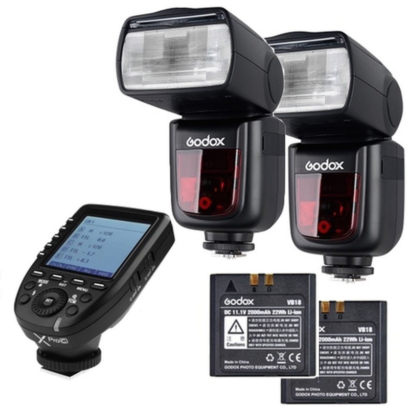 Godox Speedlite V860II Olympus/Panasonic X Pro Duo Kit - Foto-Groep Godox Speedlite V860II Olympus/Panasonic X Pro Duo Kit - Foto-Groep