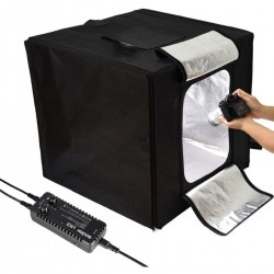 Portable Triple Light LED Ministudio L60x60x60cm