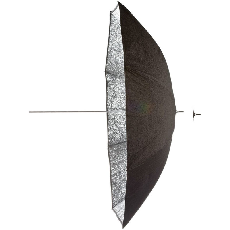 Flitsparaplu Zwart/Zilver 185cm