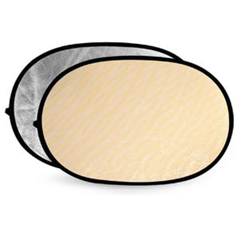 Soft Gold & Silver Reflector Disc   100x150cm