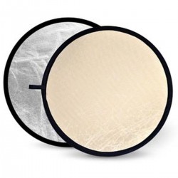 Soft Gold & Silver Reflector Disc   80cm