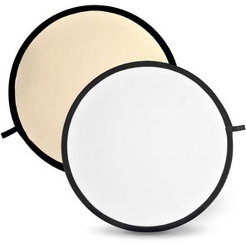 Soft Gold & White Reflector Disc   60cm