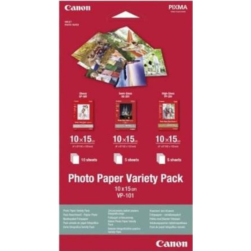 Canon VP-101 photo paper variety pack 10x15cm