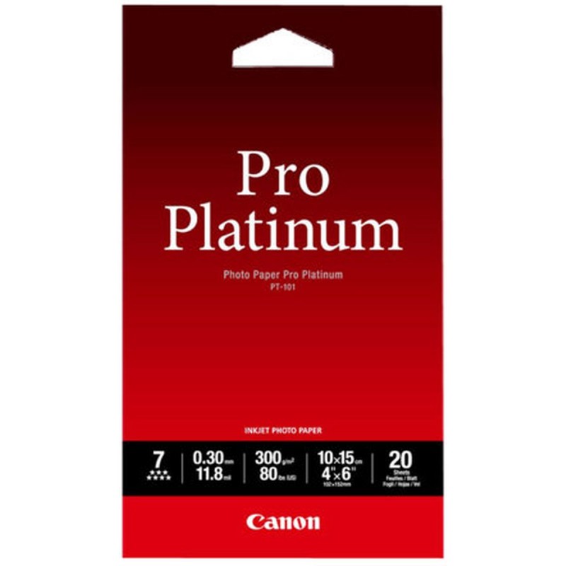 Canon PT-101 Pro Platinum photo paper 300g/m2 4x6 20vel