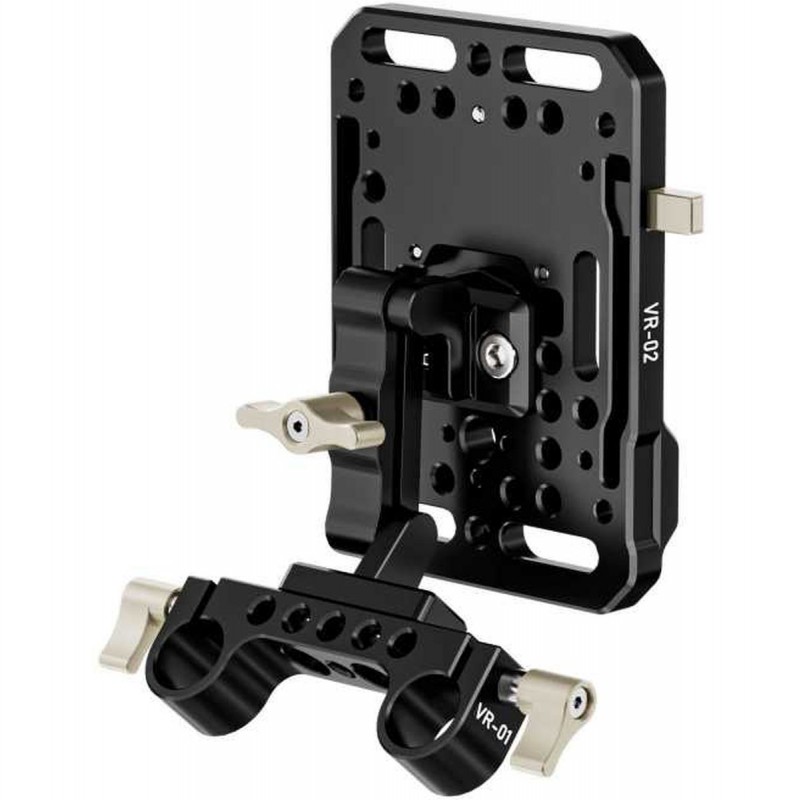 ZGCINE V-Lock Battery Mounting Plaat w/ Adjustable Arm VR-KI