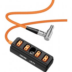 ZGCINE Lemo 2-PIN Male To 4-D-TAP Port Splitter Adapter (LM-