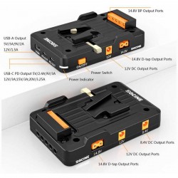 ZGCINE V-Mount Plate On 15mm Rod Mount (VM-VP1-K1)