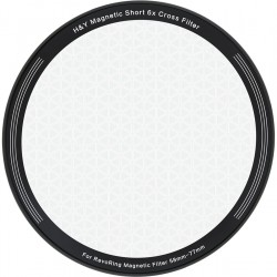 H&Y Short 6X Cross Magnetic Filter For RevoRing 58-77mm