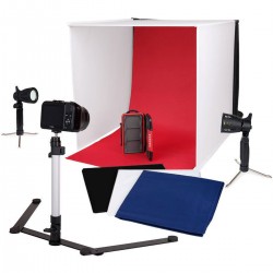 Portable Fotostudio met losse LED lampen 60x60x60cm