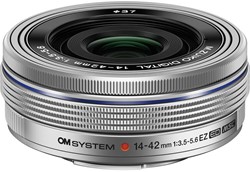 OM SYSTEM M.Zuiko Digital ED 14-42mm f/3.5-5.6 EZ Pancake Zilver 