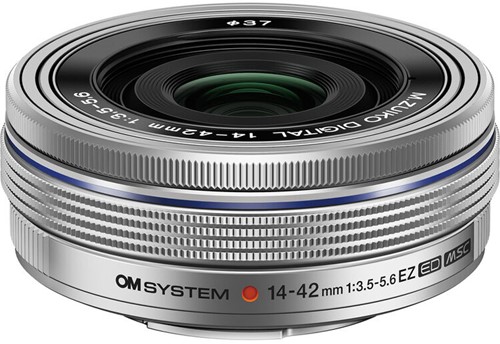 OM SYSTEM M.Zuiko Digital ED 14-42mm f/3.5-5.6 EZ Pancake Zilver 