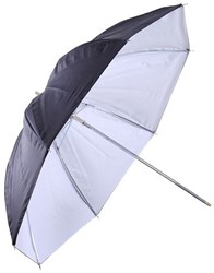 Falcon Eyes Flitsparaplu UR-60WB Wit/Zwart 152 cm