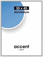 ACCENT HGL. ZILVER 30X40CM