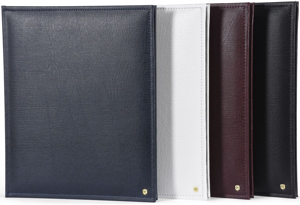 HNFD XL Fotoalbum LONA bordeaux 37,5x34 cm 168 weiße Seiten