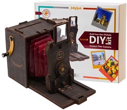 JollyLook Diy Pinhole Square Camera Kit Wood Dark Brown