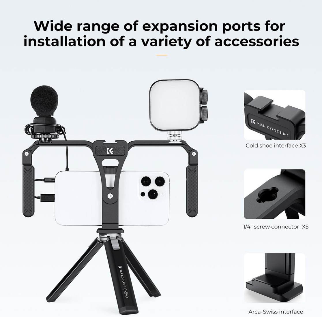 K&F Concept Smartphone Rig Foldable Foto-Groep