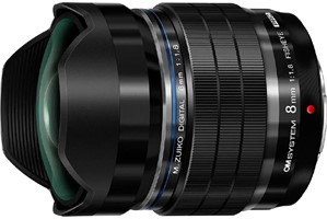 OM SYSTEM M.Zuiko Digital ED 8mm f/1.8 Fisheye Pro met lens Cover Foto ...