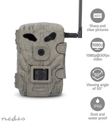Nedis Wildlife Camera 1080P@30FPS 30.0 MP IP66 IR Night Visi