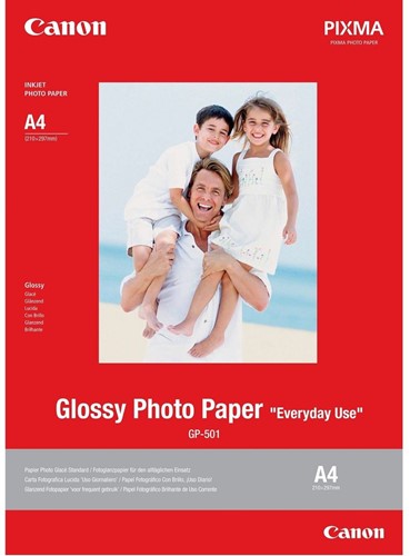 Canon PHOTO PAPER GLOSSY (GP-501) A4 20 Sheets 200 gr/m 0775B082