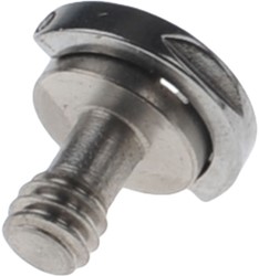 Caruba 1/4 inch Metal Screw w/ D-Ring Silver