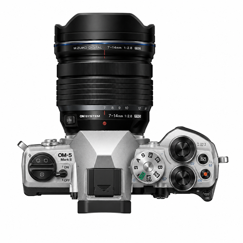 OM SYSTEM OM-5 Mark II zilver + M.Zuiko Digital ED 7-14mm F2.8 Pro-2