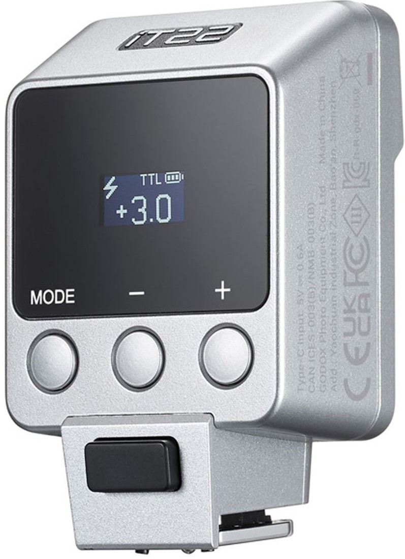 Godox IT22 N Mini Flash TTL – Ultracompatto Per Nikon Z6III Z8 Z5 Z50II E Altri – Batteria Integrata Con Ricarica USB-C – Accessori Magnetici Inclusi